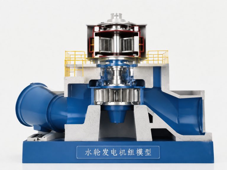 河源水轮发电机组剖视模型